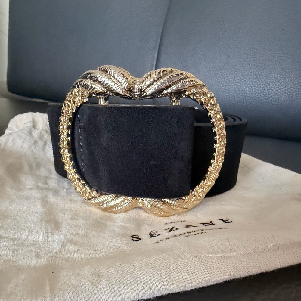 Sezane Artemis Belt Black - Size 100
